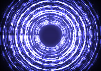 Element of computer data. Abstract 3D hologram hi-tech background. Virtual reality technology innovation. Head-up display interface. Futuristic Sci-Fi glowing HUD circle. Digital infographic user