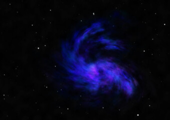 Obraz premium Small part of an infinite star field. 3D rendering