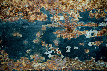 Naklejka na ściany i meble metal rust background, decay steel, metal texture with scratch and crack, rust wall, old metal iron rust texture