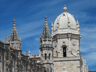 Fototapeta premium Mosteiro dos Jeronimos, monastery in Belem in Lisbon