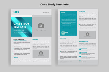 Case Study Template, Flyer Template, Double Side Flyer, Brochure Cover, Poster Template design