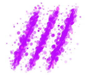 Claw marks in purple paint