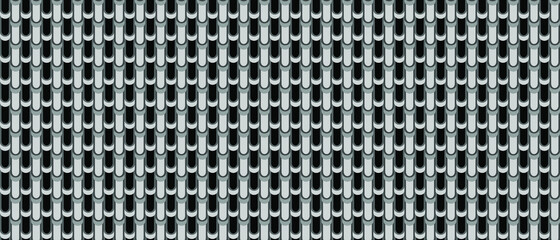 Dark black geometric grid pattern background. Modern dark abstract vector texture.