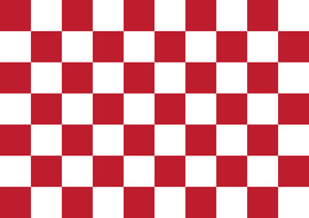 Red checkered pattern background for modern design concept art applications.