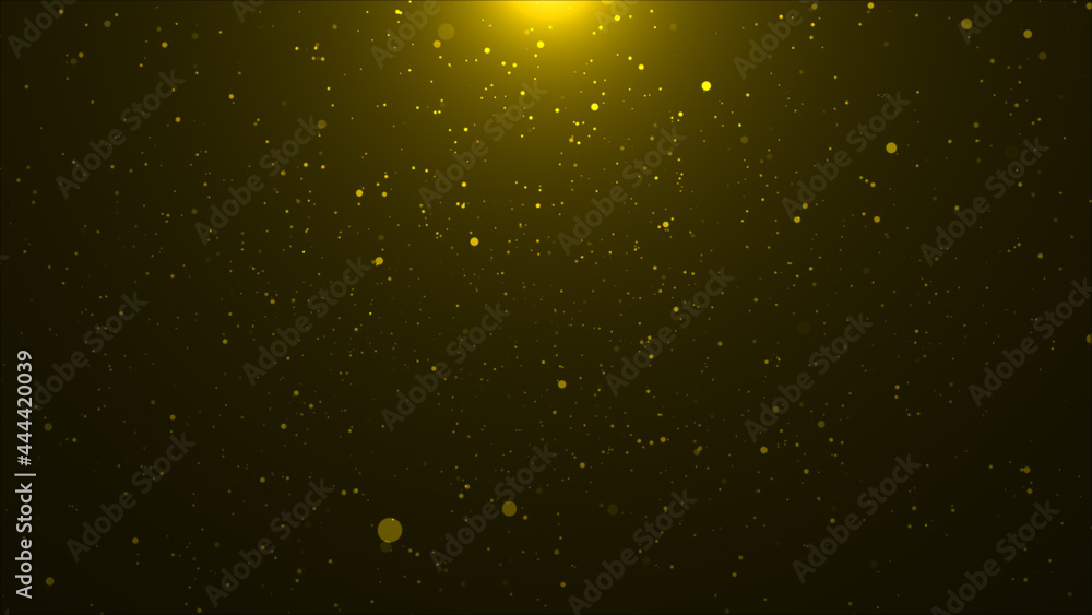 Wall mural gold particle flare background for background concept