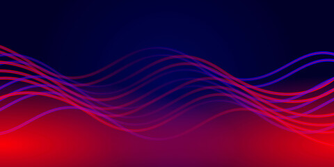 Abstract digital futuristic halftone wave Background template . 