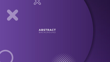 Modern pink purple abstract background with wave, geometric shapes, dot, lines and square shape gradation color in Memphis style. Suit for presentation design, banner,  wallpaper, web and much more.