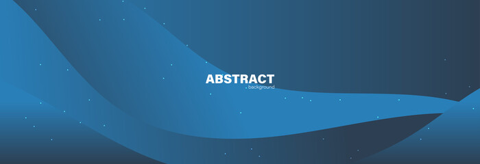 Abstract blue background and curve shape, background with copy space for design, vector.