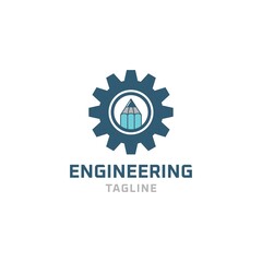 Gear logo design symbol inspiration vector template