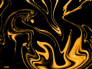 Black marbled background texture with golden traces
