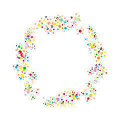 colorful copy space frame vector background