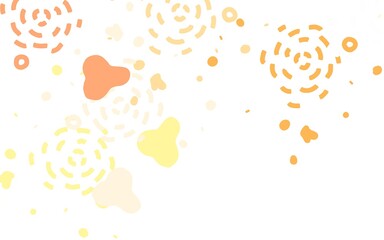 Light Red, Yellow vector texture with abstract forms.