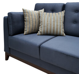 Sofa isolated on white background. Including clipping path. Fragment