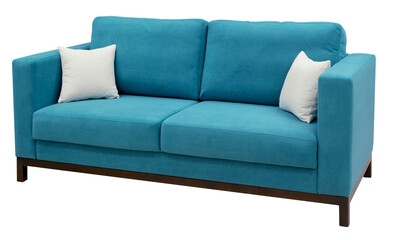 Sofa isolated on white background. Including clipping path