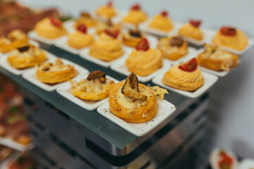 Cold snacks at a conference event