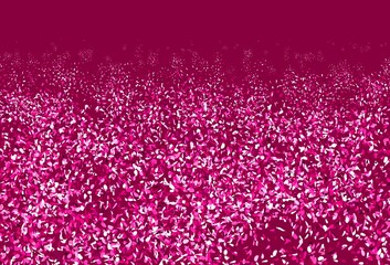 Light Pink vector elegant template with leaves.