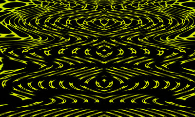 Black yellow Background Abstract Pattern Wave Lines Seamless