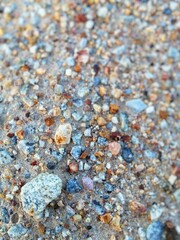 pebbles on the sand