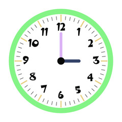 Clock vector 3:00am or 3:00pm