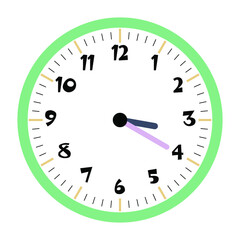 Clock vector 3:20am or 3:20pm