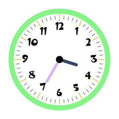 Clock vector 3:35am or 3:35pm