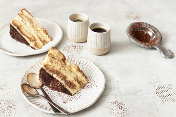 Tiramisu - Classic dessert with mascarpone and coffee