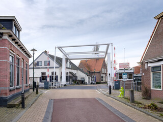 Fototapeta na wymiar Ossenzijl in Steenwijkerland, Overijssel Province, The Netherlands