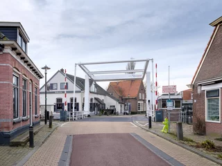 Foto op Canvas Ossenzijl in Steenwijkerland, Overijssel Province, The Netherlands © Holland-PhotostockNL