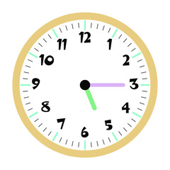 Clock vector 5:15am or 5:15pm