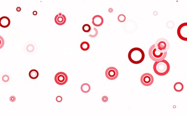 Light Red vector texture with disks.