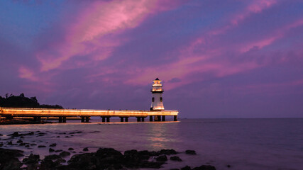 Lighthouse sunset