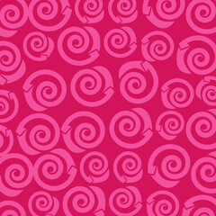 Obraz na płótnie Canvas Pink spiral circle pattern stacked
