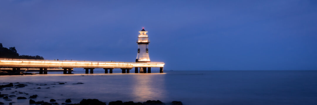 Lighthouse sunset