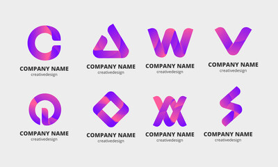 Business logos design Letter logos template