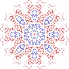 Graphical pattern illustration design made with the help of graphics.