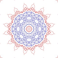 Indian floral pattern illustration for the usage of fabric designing.