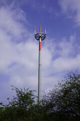 Antenna for communication with air traffic. Hanover, International Airport