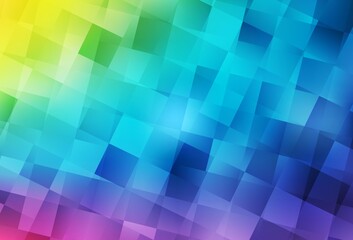 Light Multicolor vector background with rectangles.