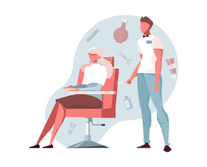 Barbershop Flat Composition