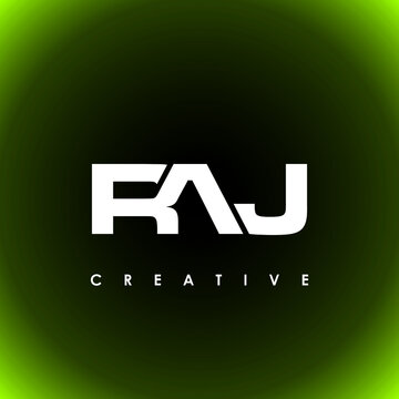 RAJ Letter Initial Logo Design Template Vector Illustration