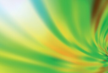 Light Green, Yellow vector abstract blurred background.