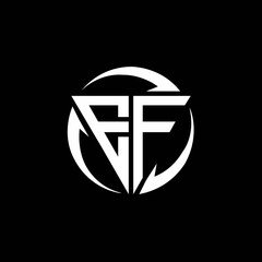 EF logo monogram design template