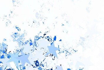 Light Gray vector template with sky stars.