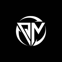 QN logo monogram design template