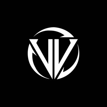 VV logo monogram design template