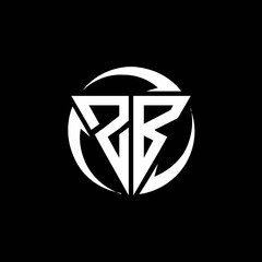 ZB logo monogram design template