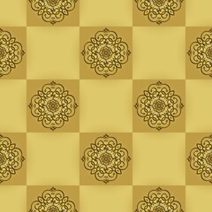 Decorative squares as a seamless background.Seamless pattern with squares.Square background.