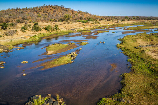 Olifant river scenery in Kruger National park, South Africa