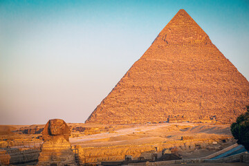 Fototapeta na wymiar The pyramids of Giza