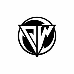 QW logo monogram design template